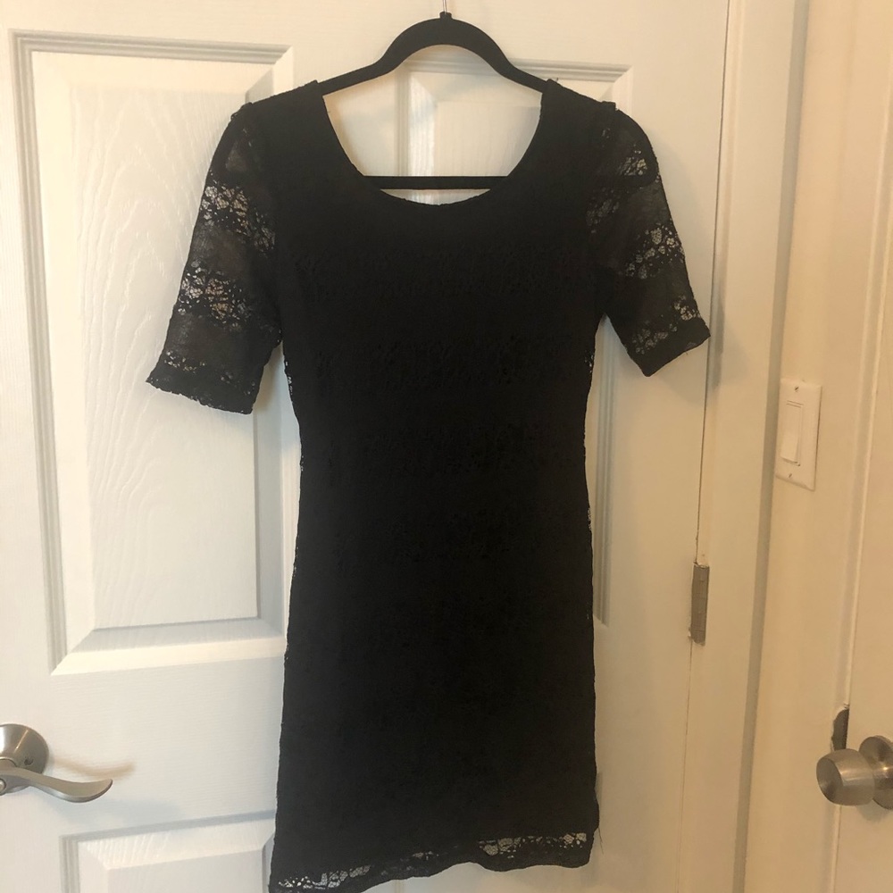 For Love and Lemons Black Lace Dress